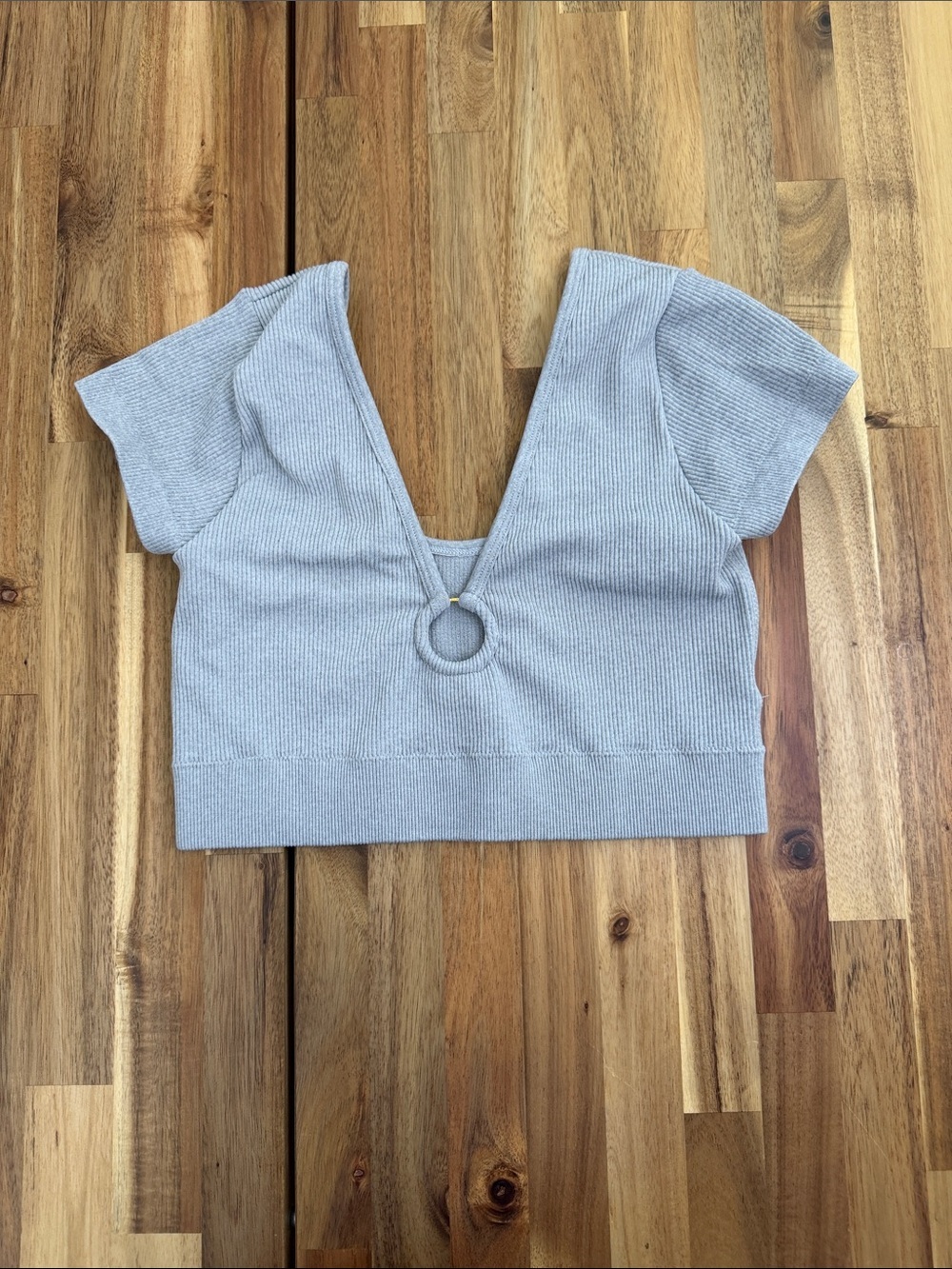 Aerie Cap Sleeve Ribbed Crop Top